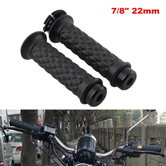 2-Piece 7/8-inch 22mm Motorcycle Handlebar Covers with Rod End Caps and Plugs for Mixed All-Terrain Vehicles n