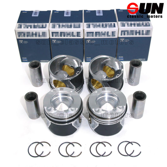 4-Piece Piston Kit STD for W205 C220 W204 CDI Sprinter Vito OM651 2.1L
