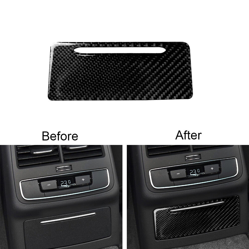 Carbon Fiber Inner Storage Box Panel Trim Cover for Subaru BRZ for 2017-2019 v