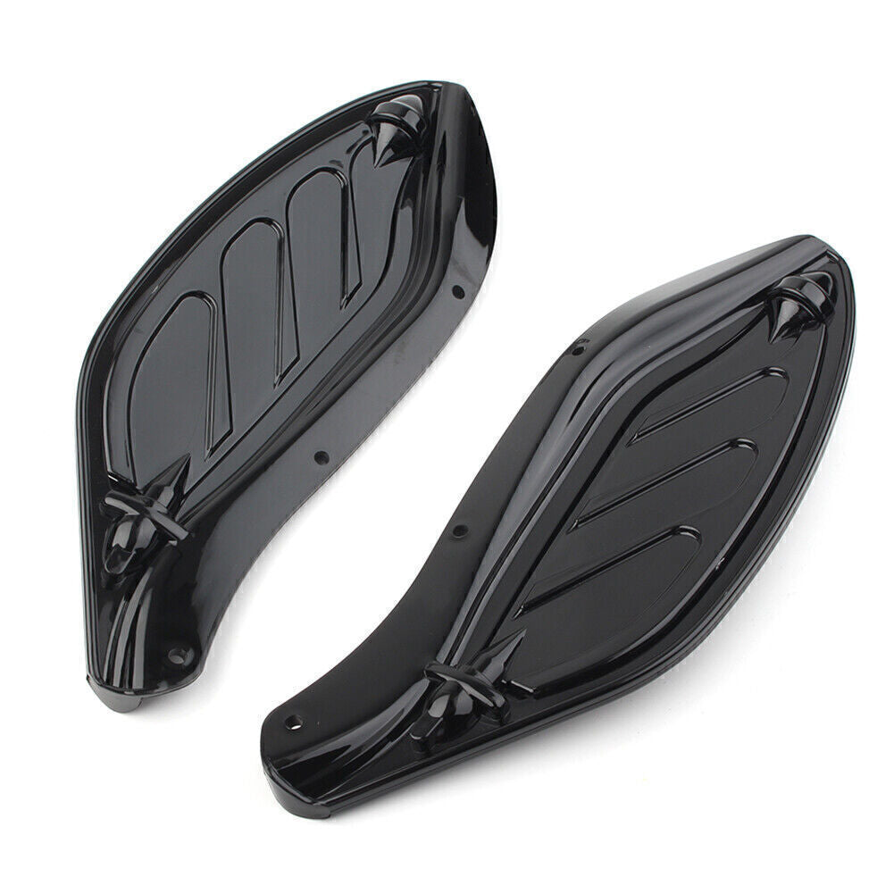 Side Wing Windshield Air Deflector Black Fit for Harley Touring FLHR FLHT CVO 96-13