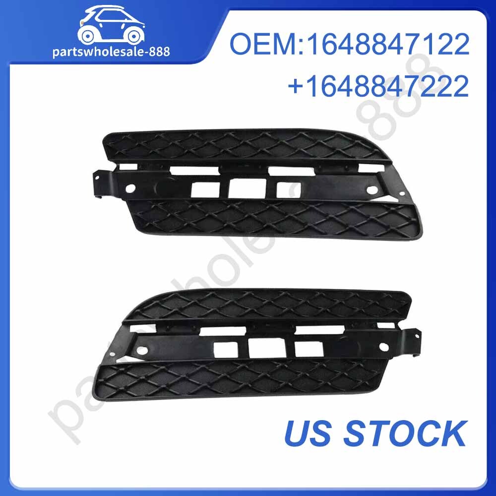 2010-2012 Pair Front Bumper Fog Light Cover Left Right for Mercedes GL350 GL450