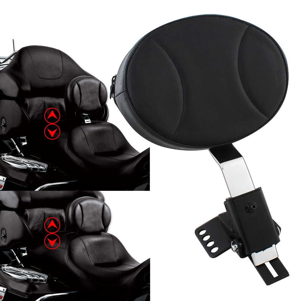 Adjustable Plug-In Driver Rider Backrest for Harley Road Electra Glide 1997-2022 Q