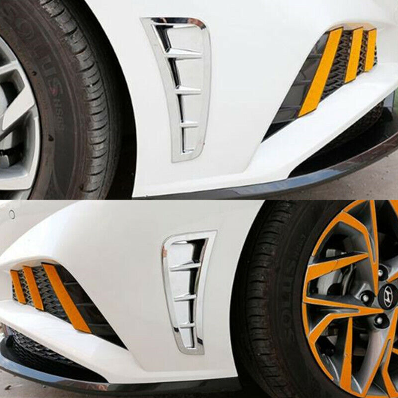 Chrome Side Fender Air Outlet Vent Cover Trim for Hyundai Sonata 2020-2022 2PCS