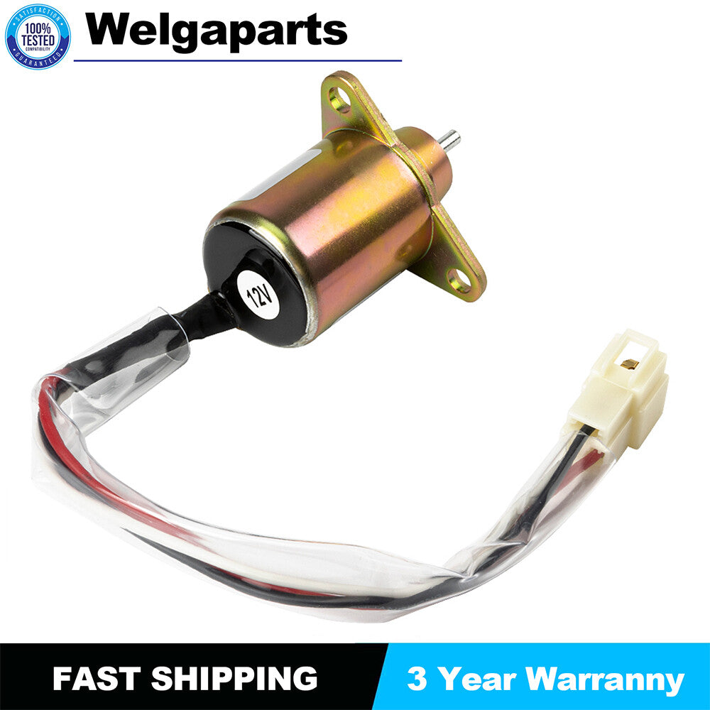 YM-119653-77950 1503ES-12S5SUC5S Fuel Shutoff Solenoid Fits Yanmar 2TNV70 3TNE88