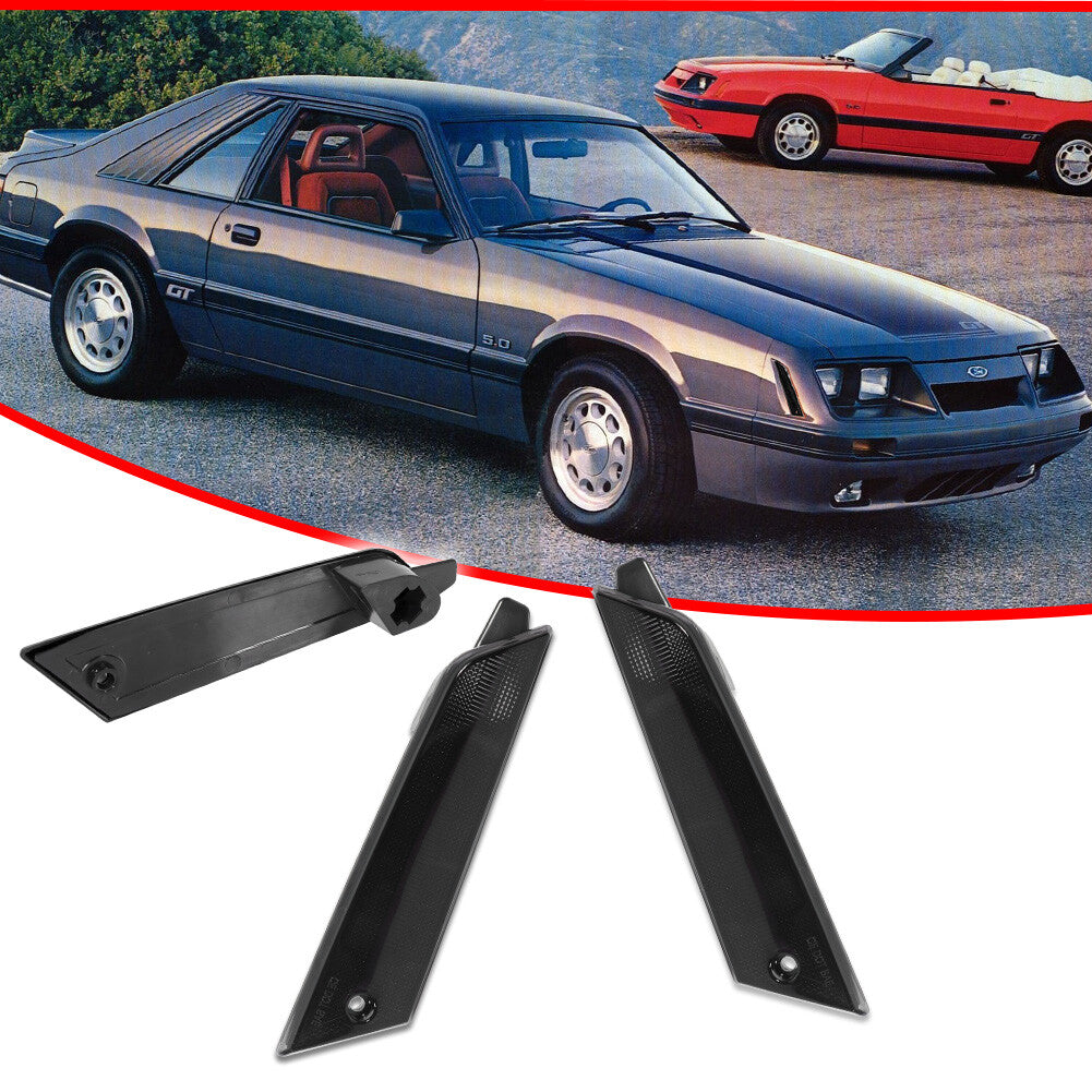 Suitable for Mustang 1979-1986 front bumper side marker light reflector hood- v