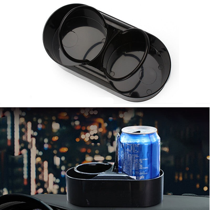 Car Cup 2 Holder Drink Coffee Auto Bottle Mount Organizer Interior Accessories Q