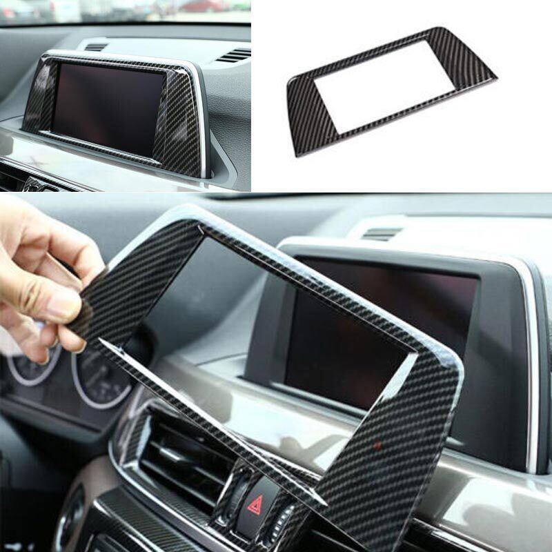 Central Console ABS Carbon Fiber Panel Trim Fit for BMW X2 2018-2021 Navigation