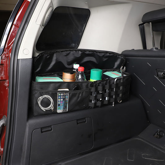 Left-side rear trunk storage compatible with FJ Cruiser 2007-2021, Black. n