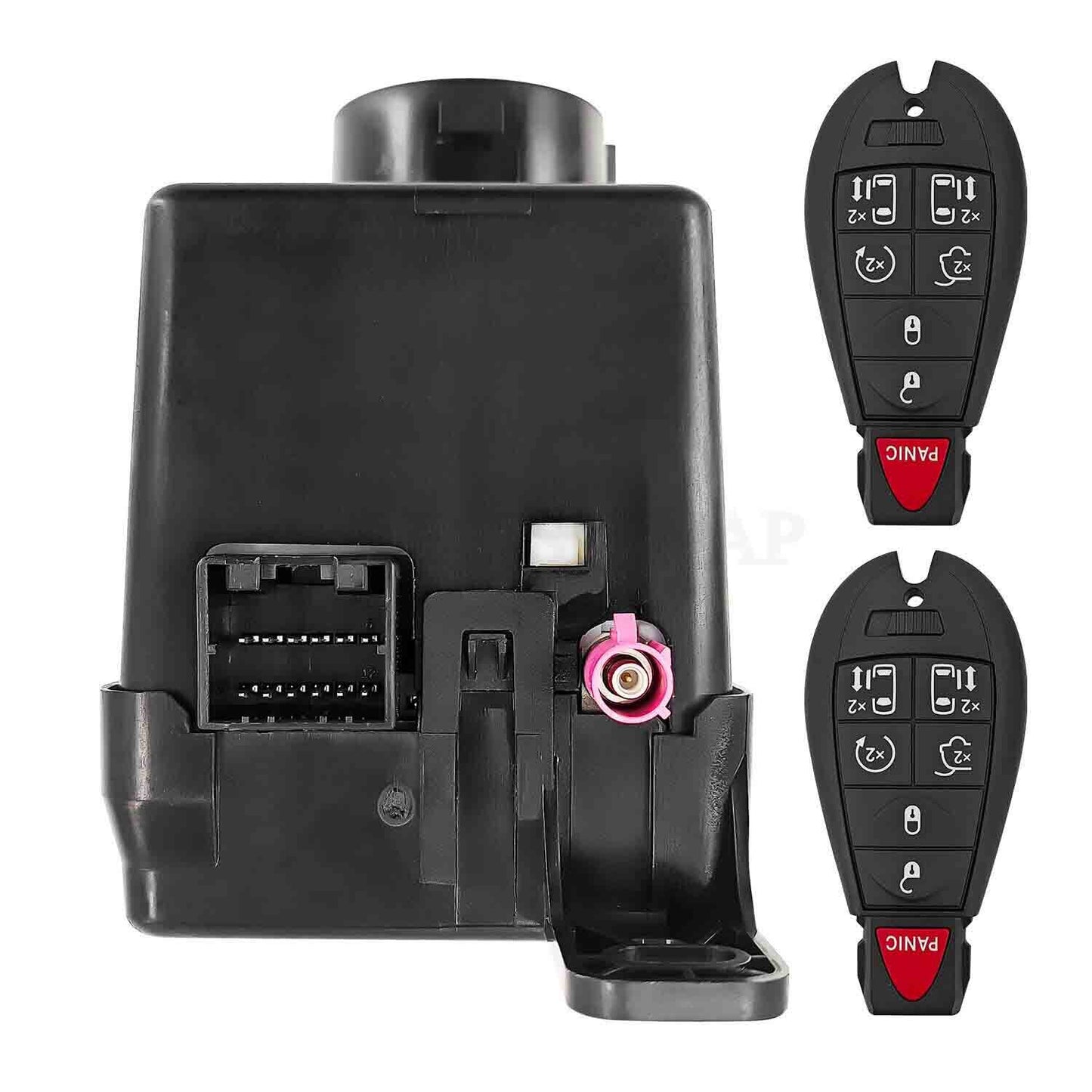 Wireless ignition node module with 2 keys for Chrysler Town & Country 68210156AB Q