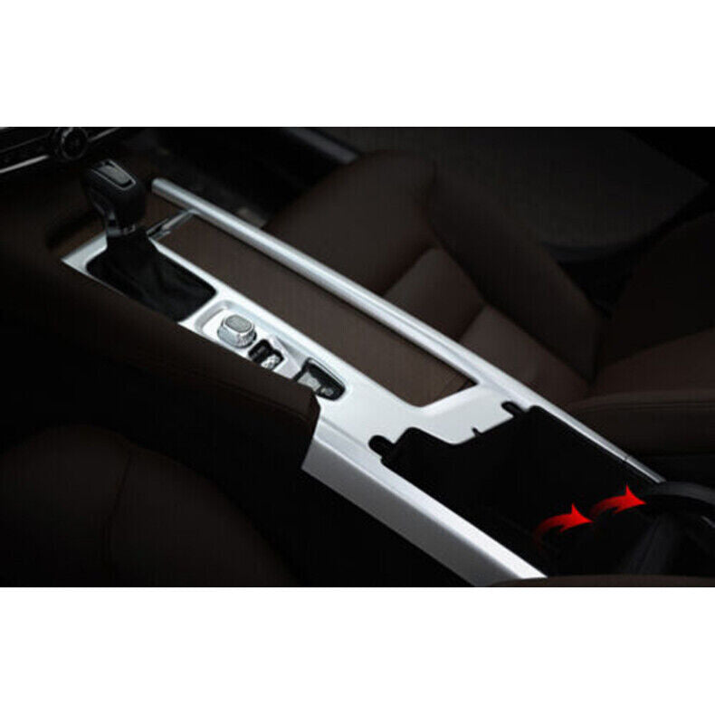 for Volvo S90 2017-22 Silver ABS Center Console Gear Shift Box frame cover Trim