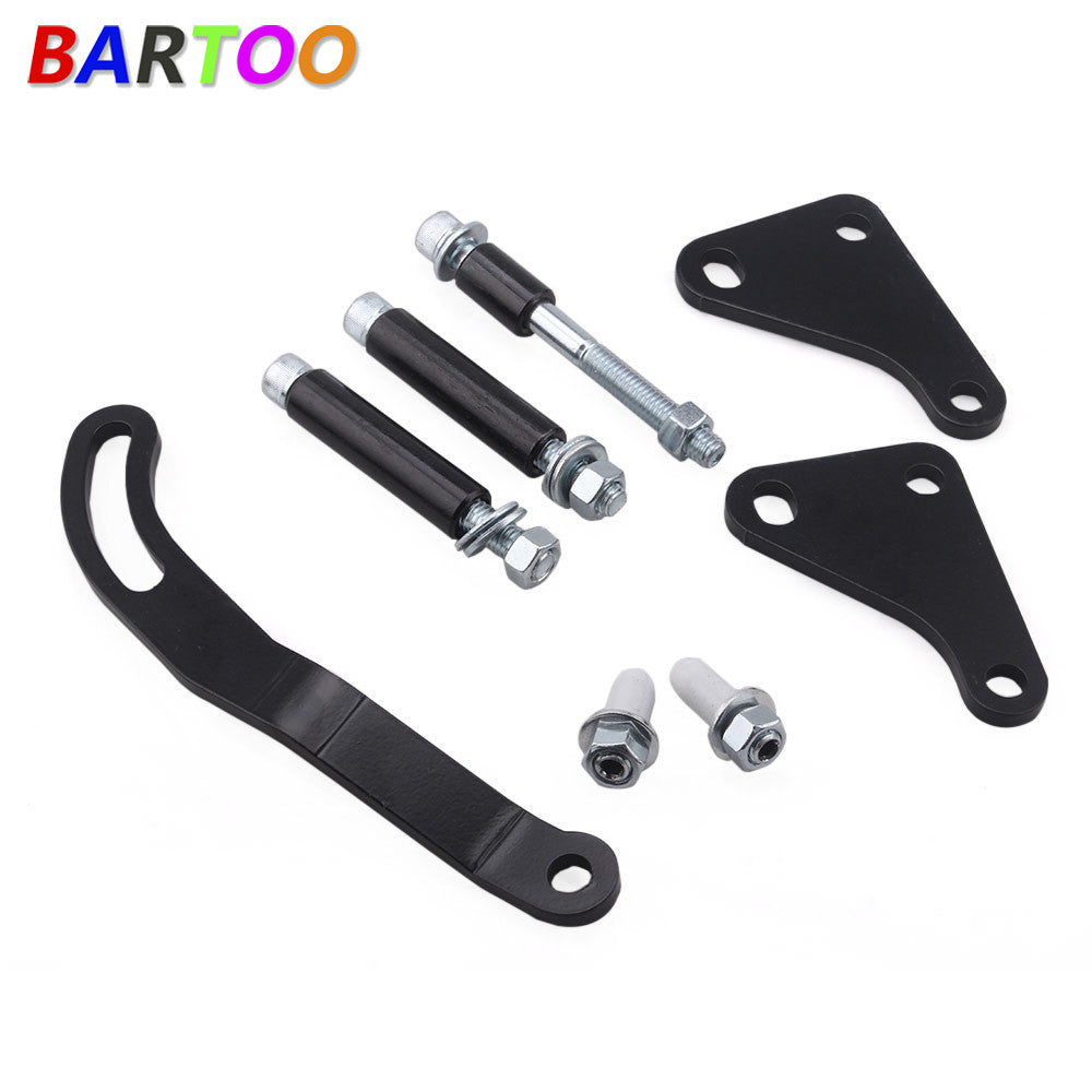 SBC Black Saginaw Power Steering Pump Mounting Bracket for LWP SWP SB 327 350 Q