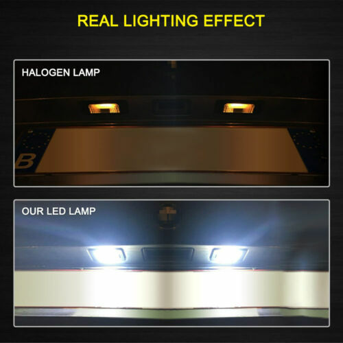 2-piece set of CAN bus white LED license plate lights suitable for E60 E90 F30 E92 3/4/5 - v