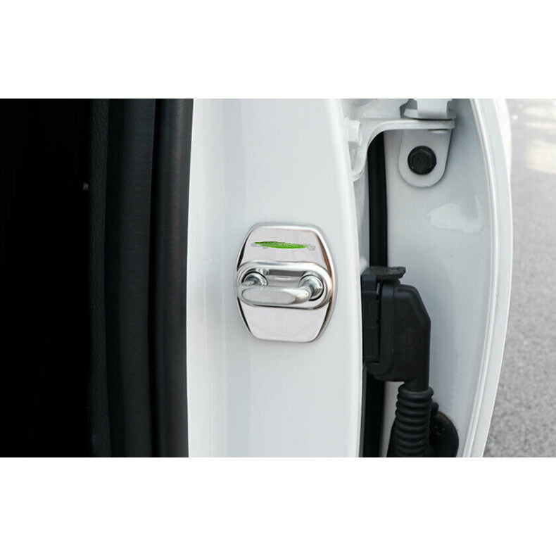 for Kia Seltos 2020-2023 Silver Steel Door Lock Antirust Protection Cover Trim