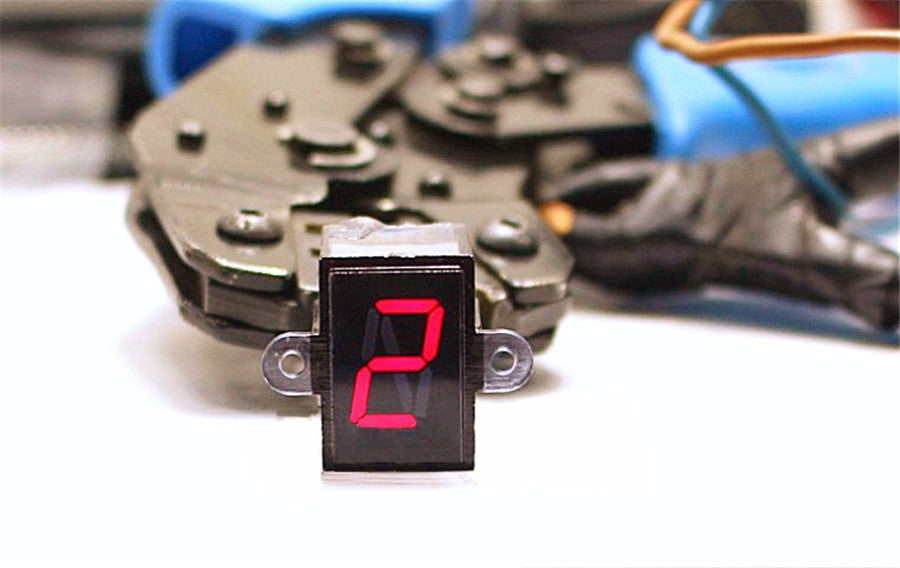 6 Speed N-6 Digital Gear Indicator Motorcycle Refit LED Gear Display Universal Q