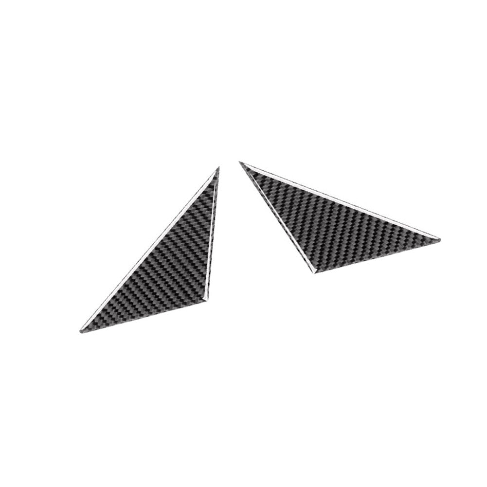 Carbon Fiber A-Pillar Triangle Cover Trim Sticker for Porsche Taycan 2019-2022