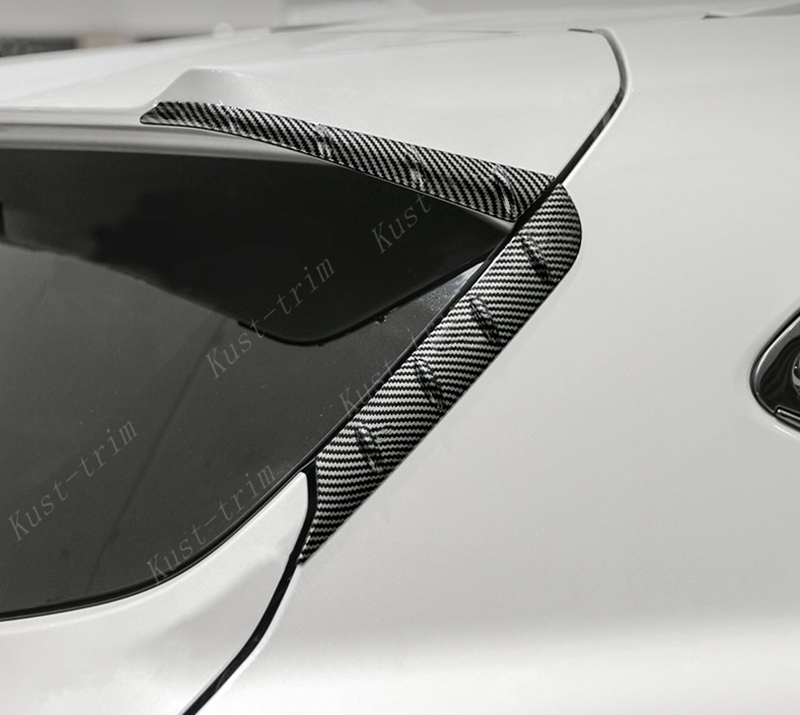 for Toyota Highlander 20-22 Carbon Fiber Rear Window Molding Cover Spoiler Trim
