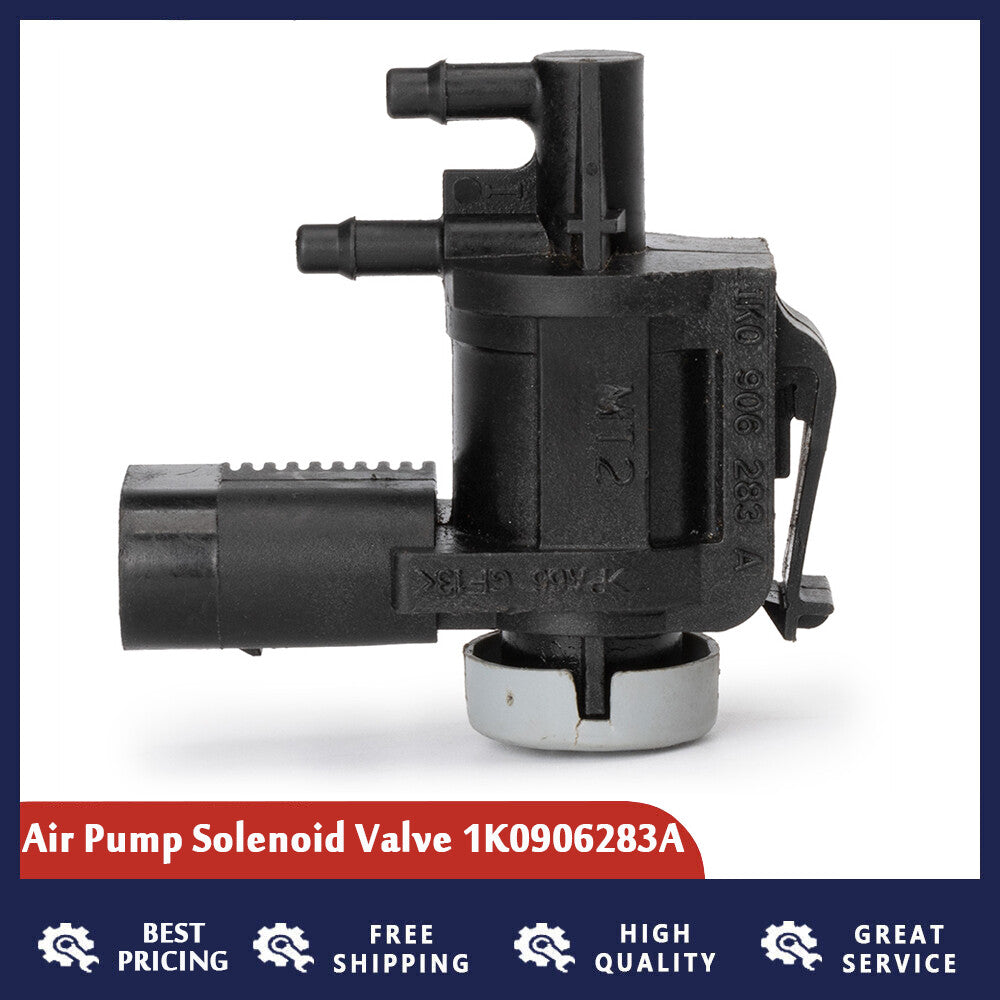 1K0906283A Vacuum Solenoid Valve is suitable for Audi A3, A4, A6, for Volkswagen for Passat , for Golf , and for Jetta 2.0L.