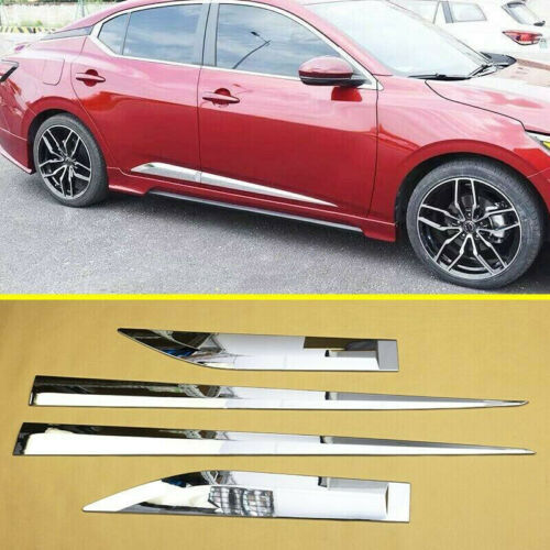 for Nissan Sentra 2020-2023 Chrome ABS Side Door Body Moulding Panel Cover Trims