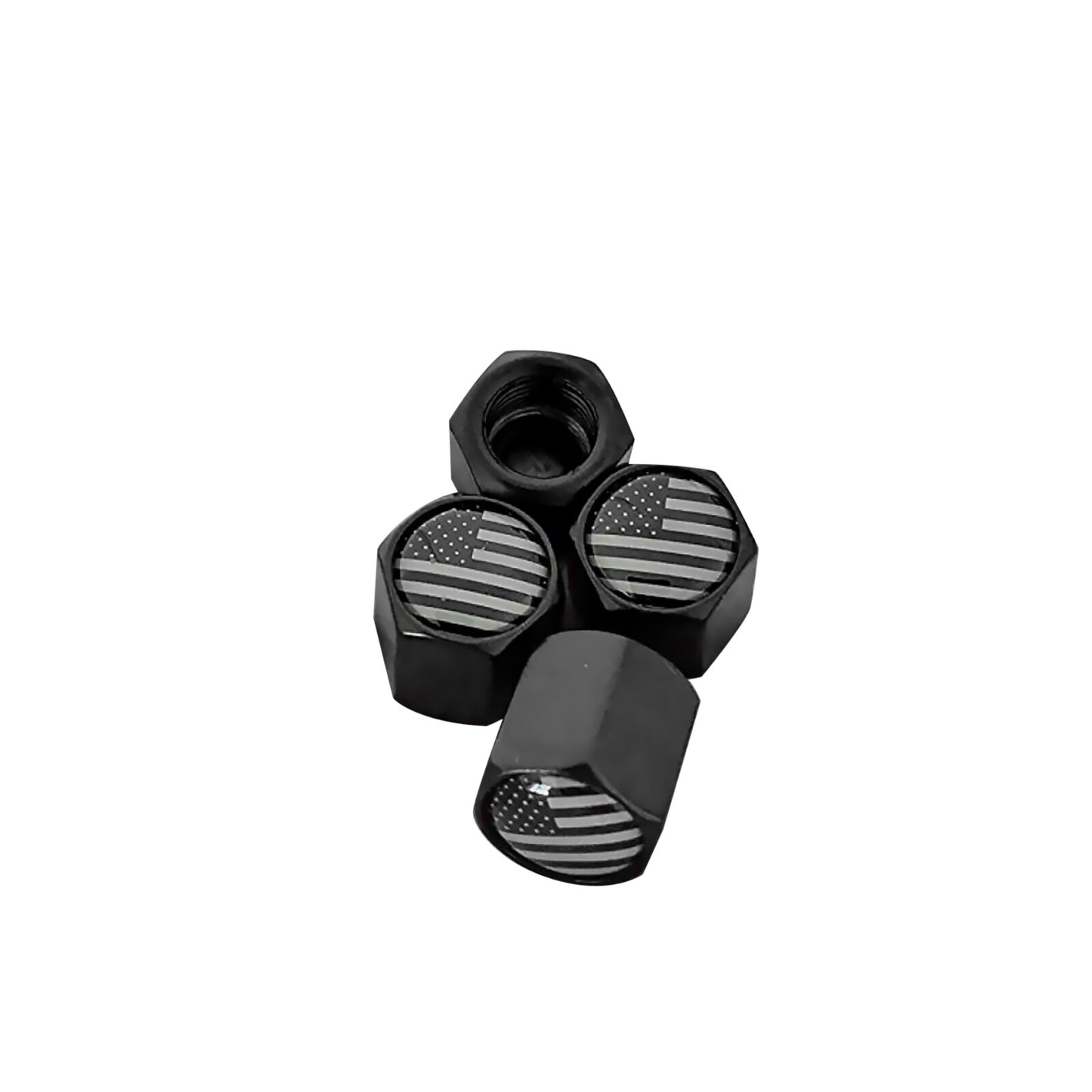 4pcs/pack Matte Aluminum Dust Cover for Cars Trucks Motorcycles Tire Wheel Rim