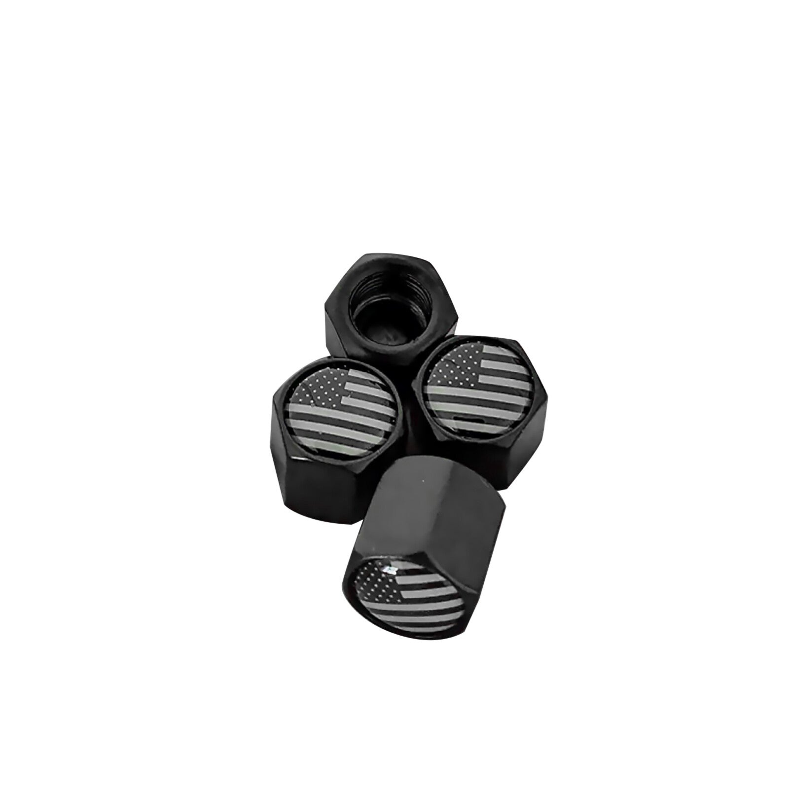 4pcs/pack Matte Aluminum Dust Cover for Cars Trucks Motorcycles Tire Wheel Rim