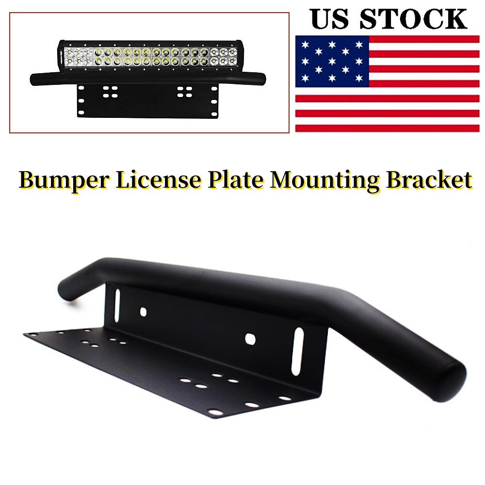 US General Motors Bumper License Plate Mounting Bracket LED Driving Fog Light 1 Piece n