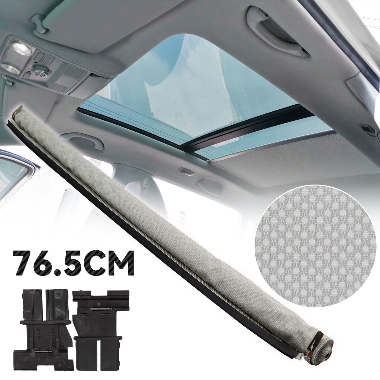 Sunroof sun visor roller blind 1K9877307B grey for VW Sharan for Tiguan / for Golf for Audi Q5 Q