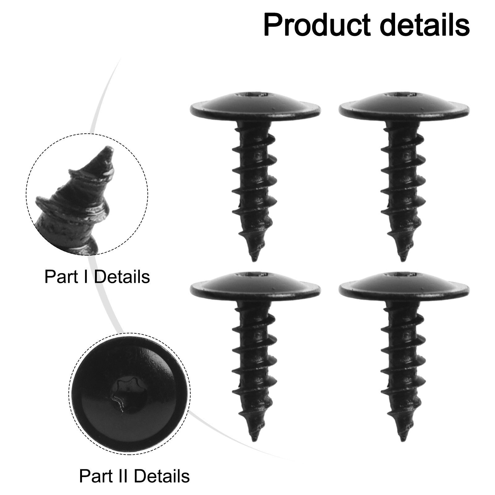 Replacement parts for the front hood of for Golf N90974701 (50 pieces)