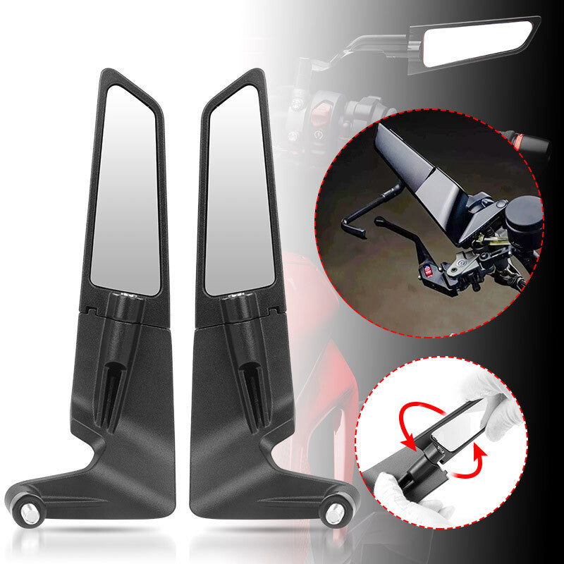 Motorcycle Fixed Wing Rear View Mirrors Fit for SUZUKI GSXR600 GSXR750 GSXR1000