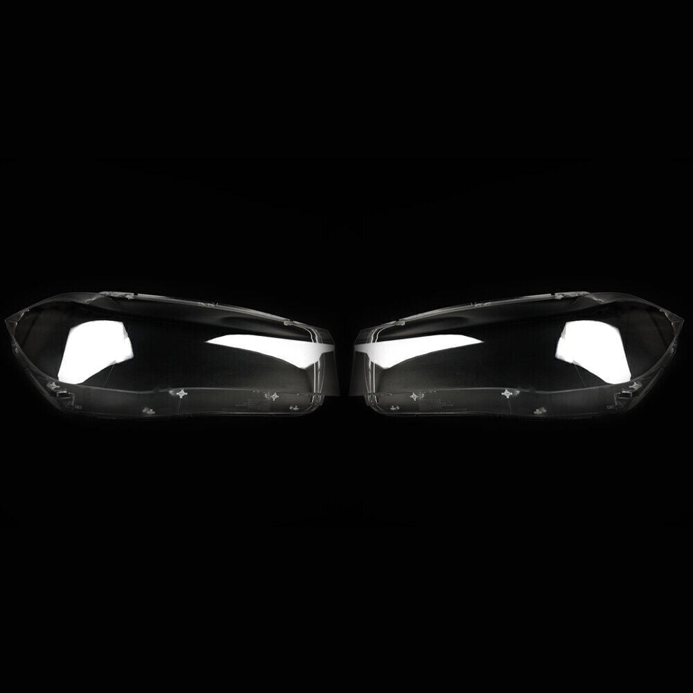 2¡Á F¨¹r for BMW X5 X6 F15 F16 2014-2018 Scheinwerferglas Linse Abdeckung Links+Rechts