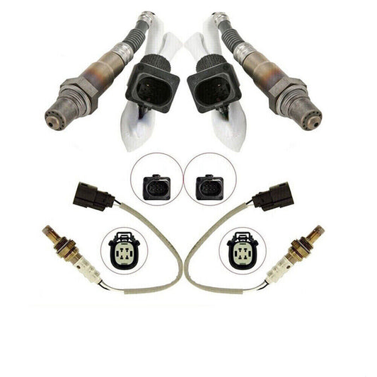 4pcs Up+Down Oxygen O2 Sensor for Ford Explorer Flex Taurus for Lincoln MKS MKT 3.5L
