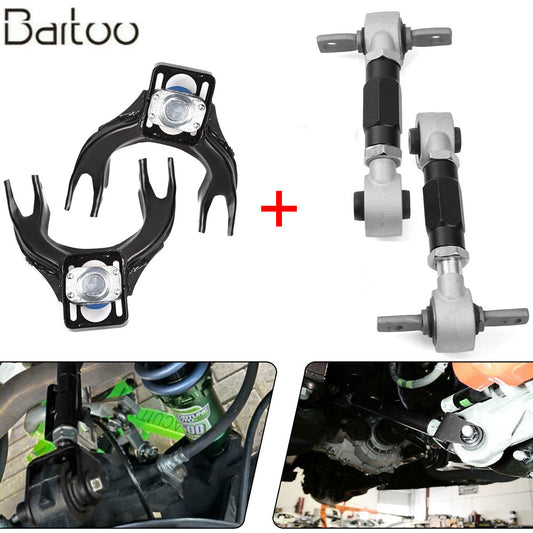 Front Arm Adjustable+Rear Camber Kit For Integra 94-01