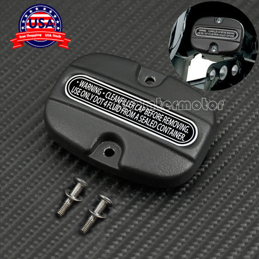 Matte Rear Brake Master Cylinder Cover Fit for Harley Touring Road Glide 2008-19