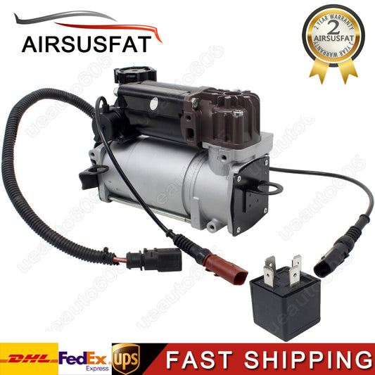 Air Suspension Compressor Pump+Relay for Audi for A8 D3 Quattro S8 02-10 4E0616007E