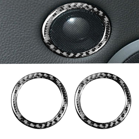 for BMW 6 Series E63 E64 2004-2010 Carbon Fiber Rear Door Audio Speaker Cover