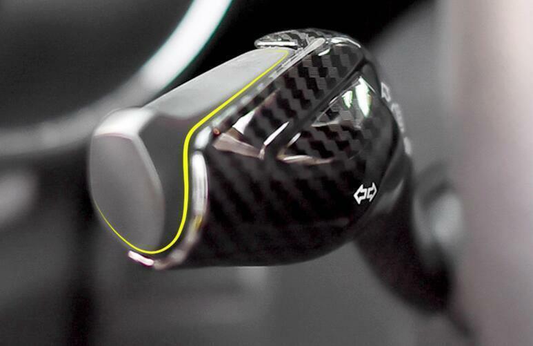 for Ford for Mustang 2015-2021 Black Carbon Fiber Wiper Gear Lever Decoration Trim
