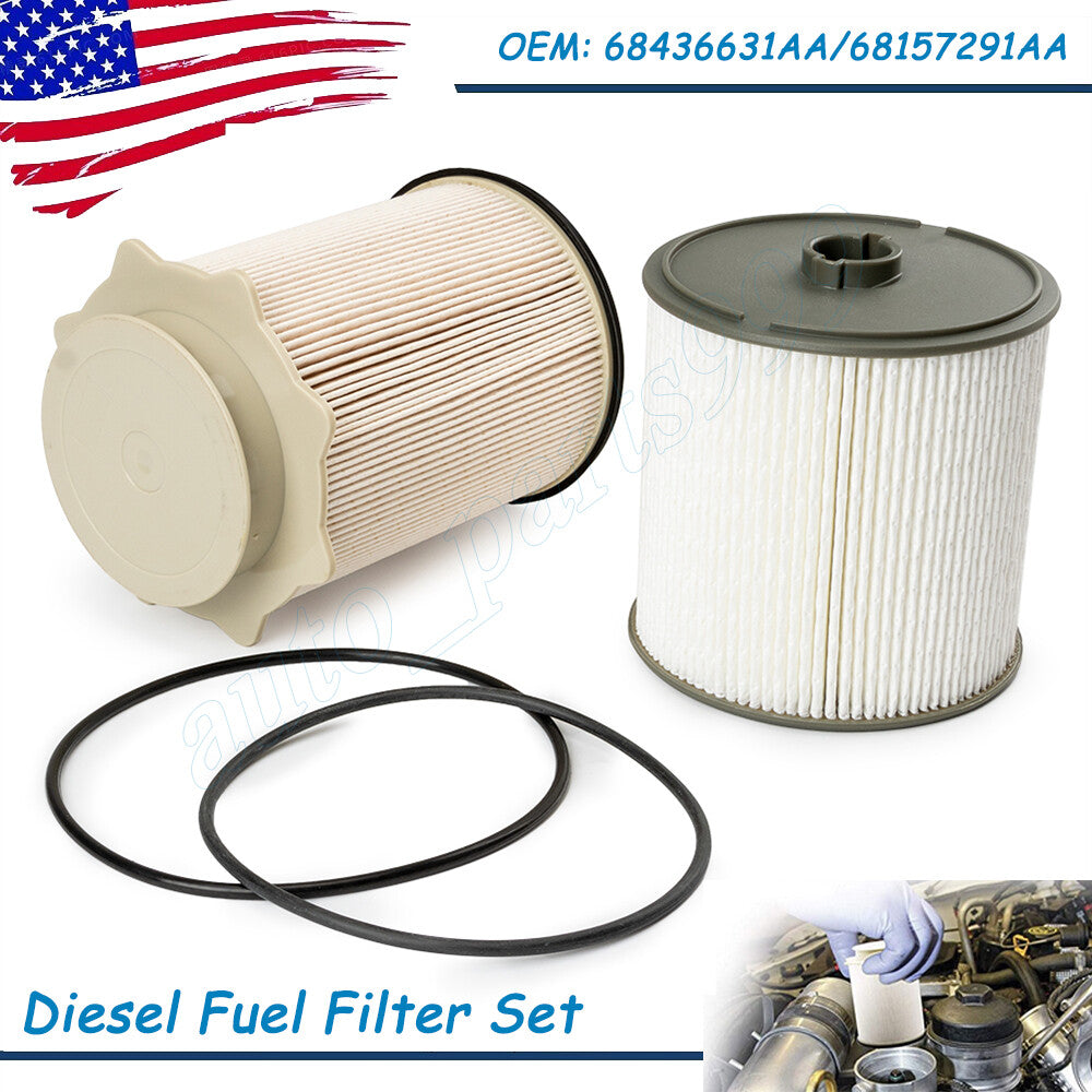 Diesel fuel filter kit for Ram 2500, 3500, 4500, and 5500 2019-2021, 6.7L liter, model number 684366331AA- n