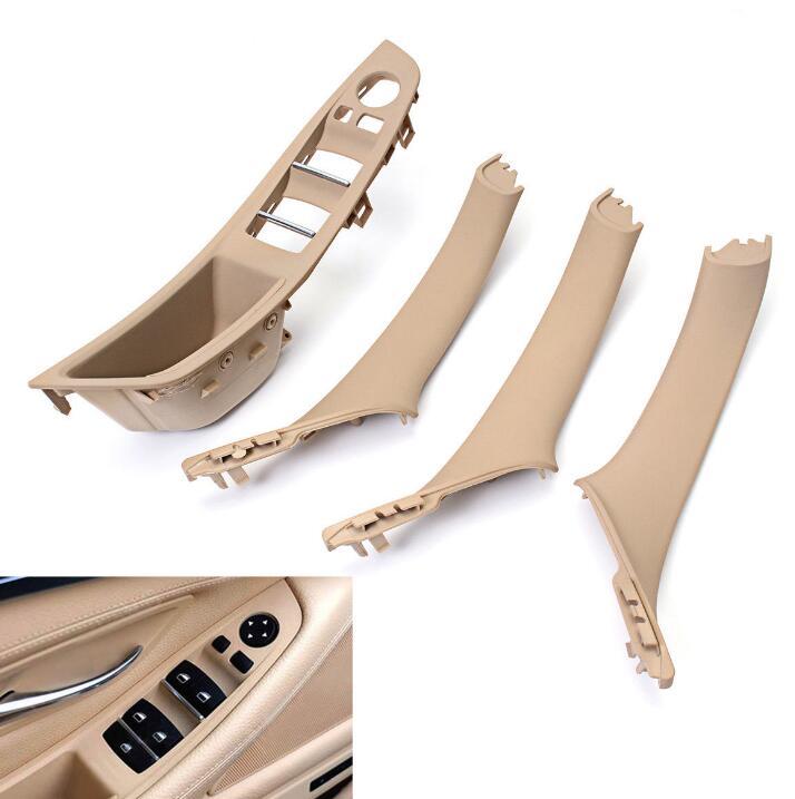 1Beige Door Handle Recessed Grip Switch Panel& Inner Door Trim Cover for F10 v