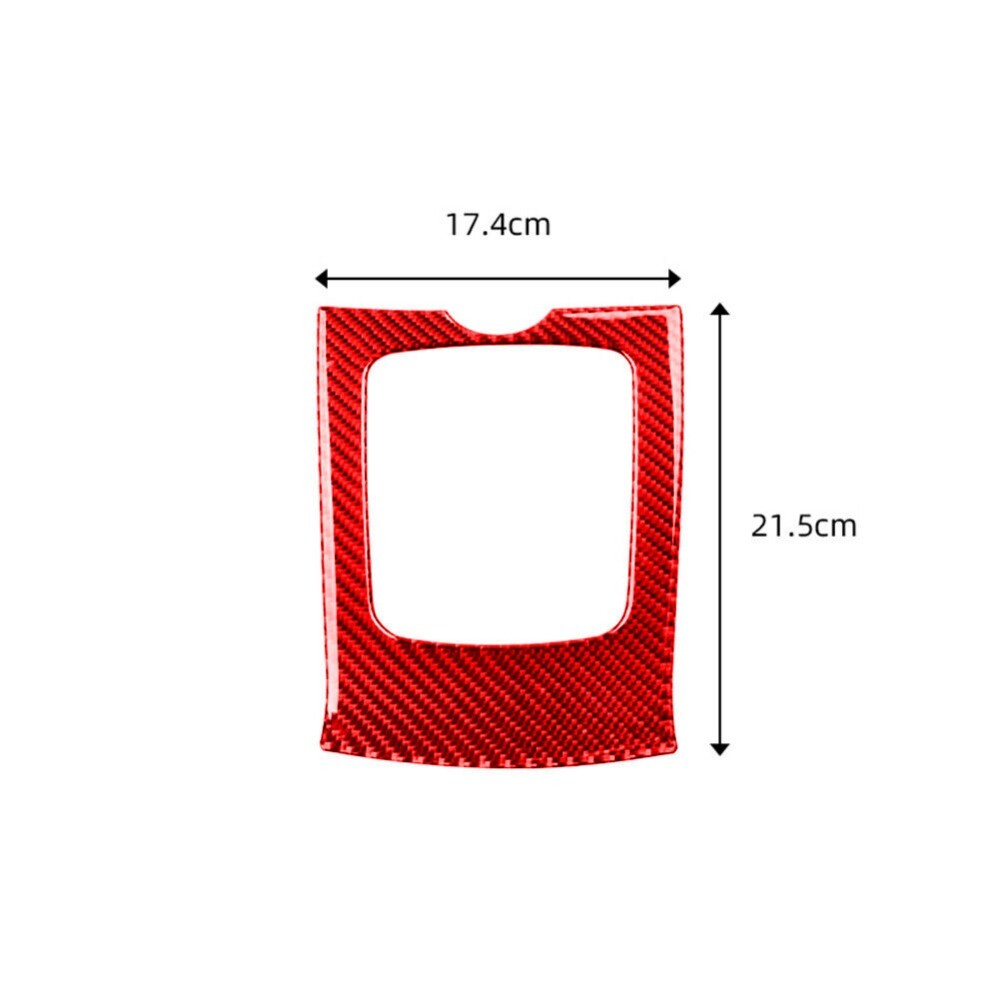 Red Carbon Fiber Gear Shift Outer Frame Cover Trim for Corolla 2006-2012. n