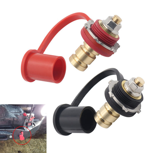 2-Pack 250A 48V DC Battery Charger Rear End Pin Connector Terminals for Cars and Boats