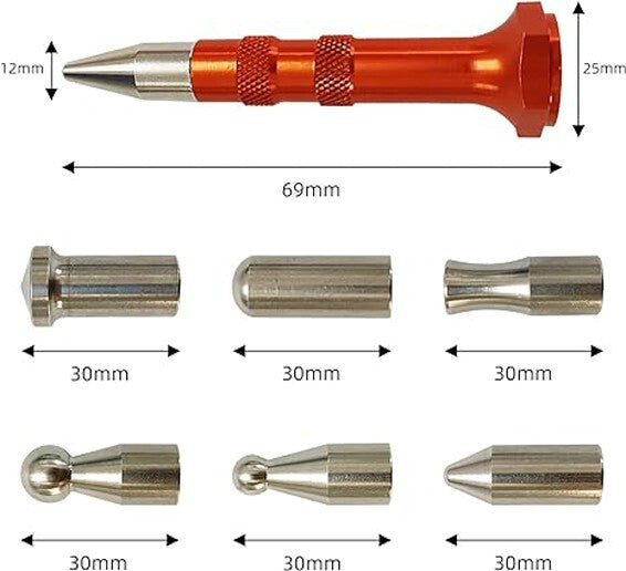Paintless Dent Removal Tools Dent Puller Pen Tips Professional Tool Dent Removal v