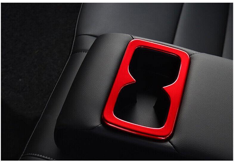 for Nissan Sentra Sylphy 20-2022 Bright Red Rear Drinking Glass Panel Cover Trim