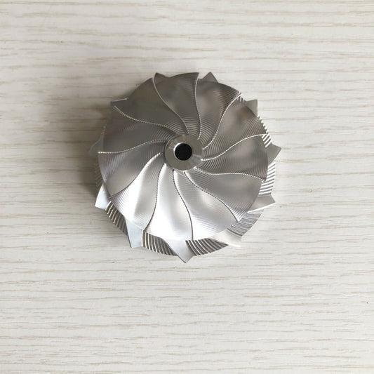 K16 54.70/67.00 mm 11+0 insert tip milling performance billet compressor wheel