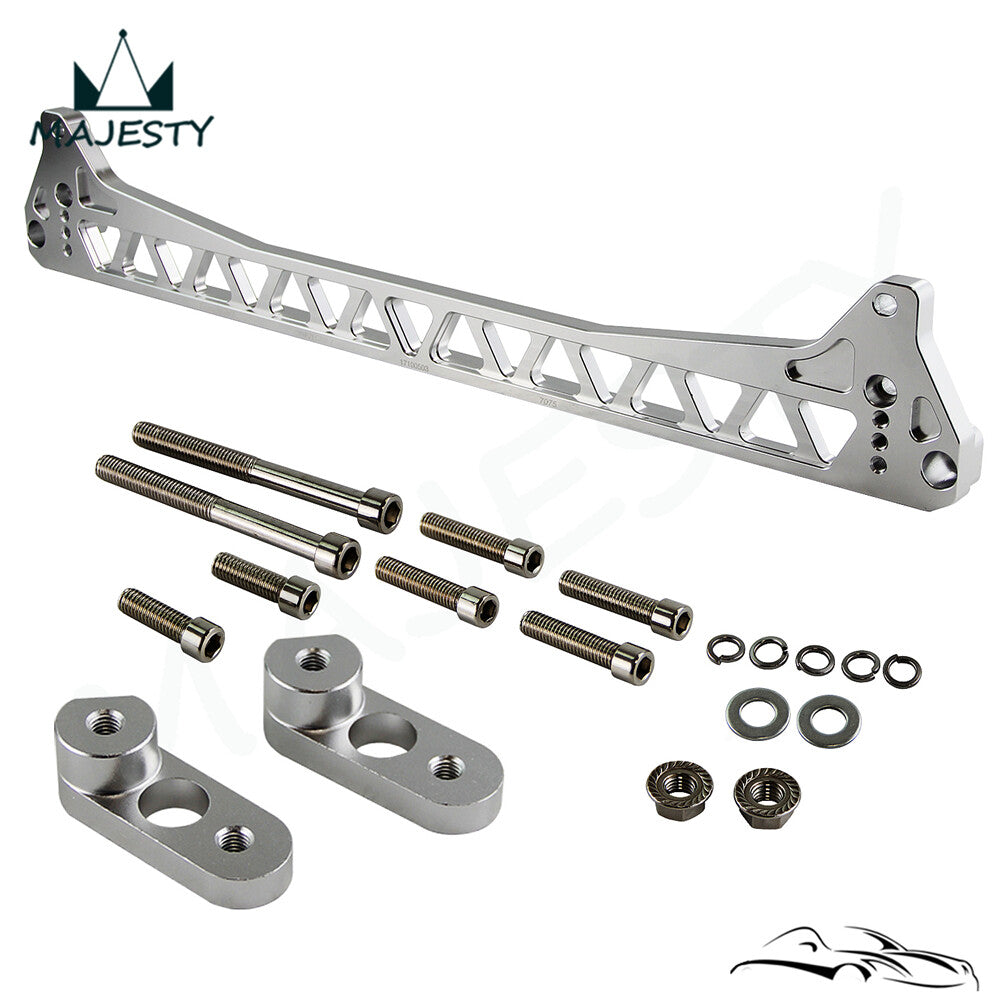 Rear Aluminum Subframe Brace Tie Subframe Subillet For 92-95 for Honda for Civic Silver