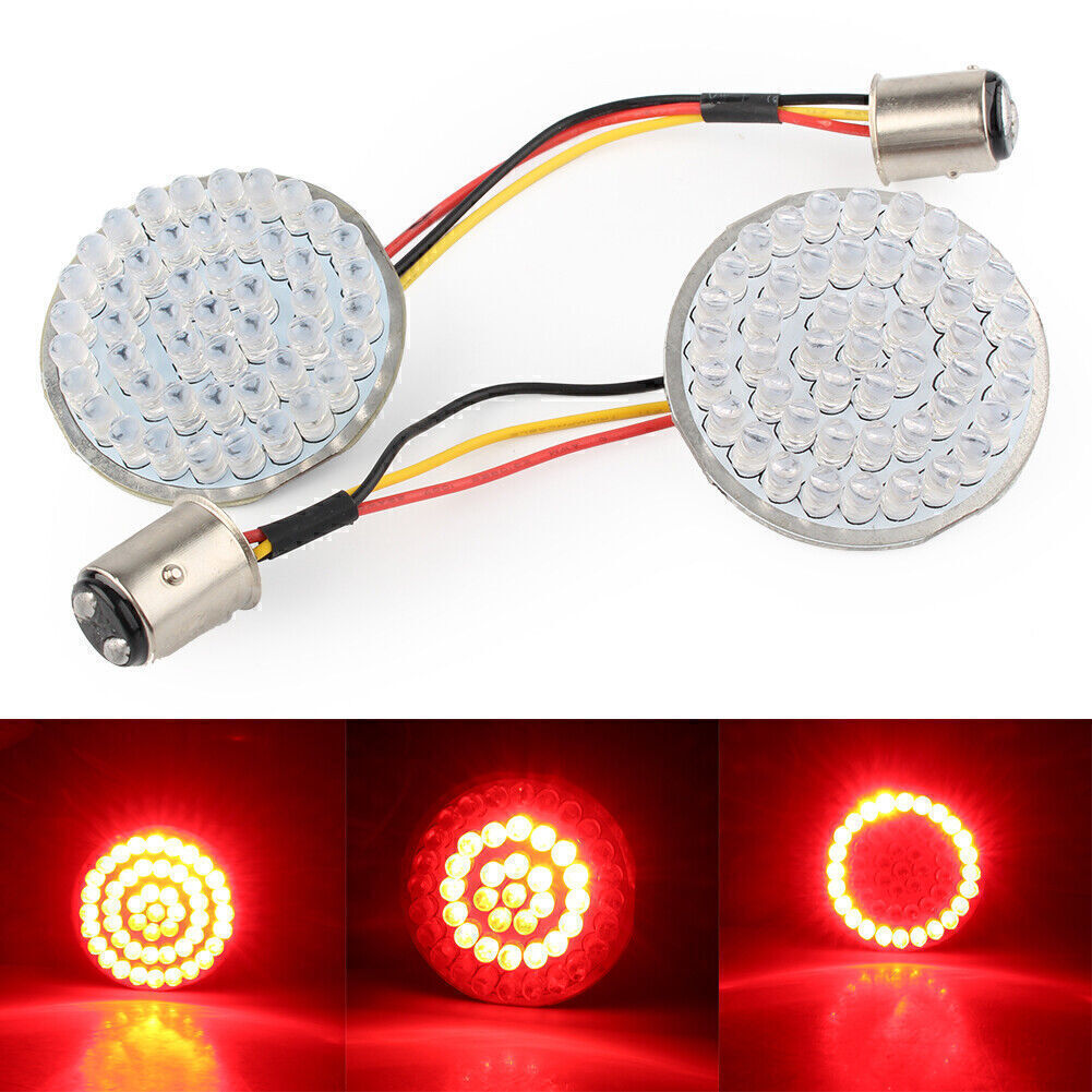 1157 LED Insert Turn Signal Light Bulbs for Harley Softail Sportster Dyna Q