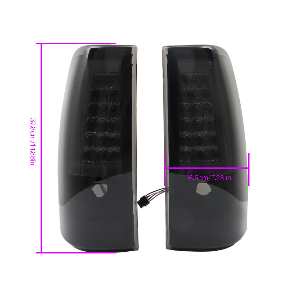 Suitable for 2003-2006 Silverado 1500/2500 models. Taillights: Left taillight + Right LED. n