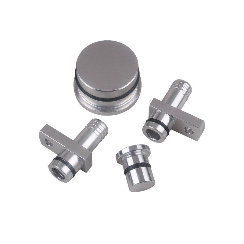 Reroute Resonator Kit Replacement For GM Duramax 6.6L 2004.5-2010 Silver