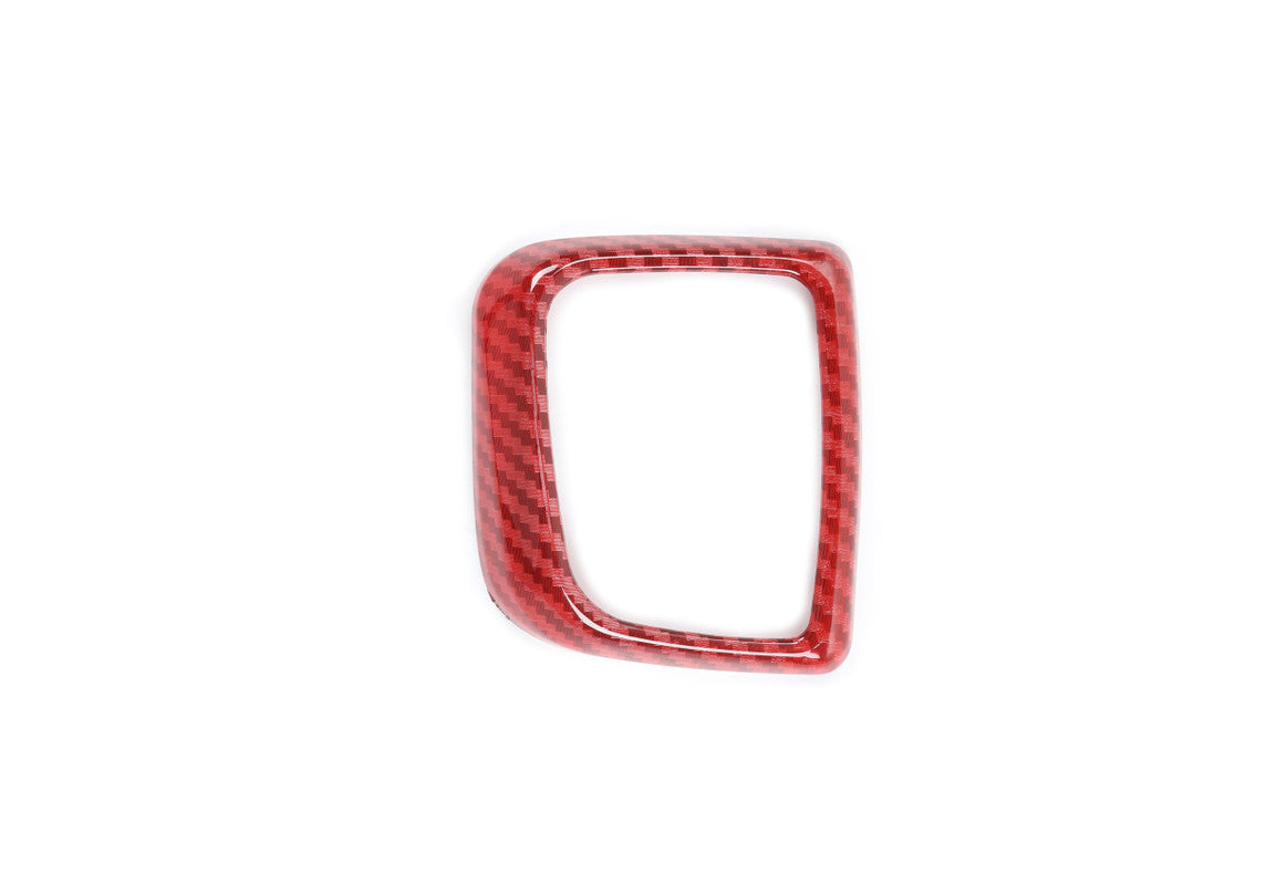 for Suzuki for Jimny 2019-2022 Car Phone Button Decorative Trim ABS Red Carbon Fiber