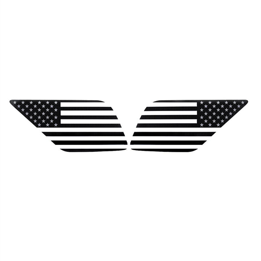 2Pcs Matte Black American Flag Window Decal Sticker For 2003-2009 for Toyota for 4RUNNER Q