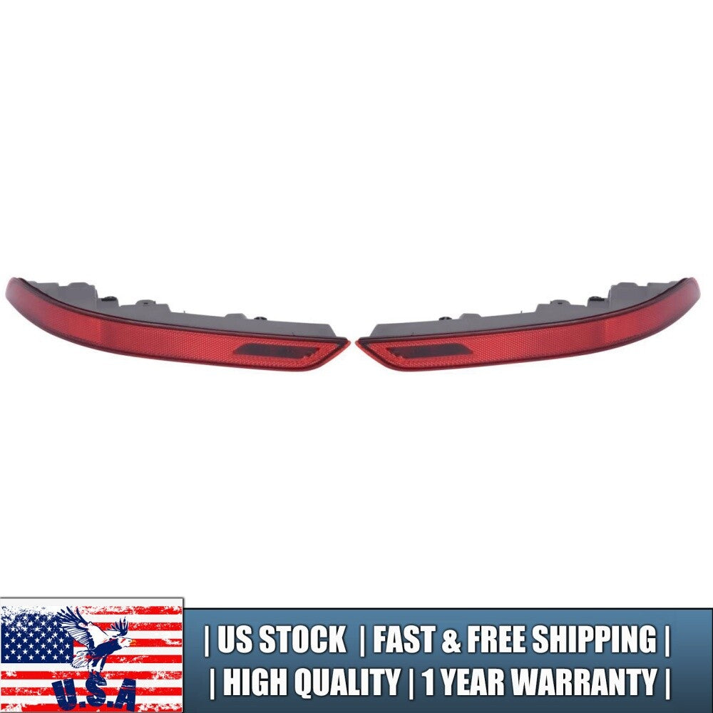 1 Pair Rear Left Right Bumper Fog Reflector Light for Porsche for Cayenne 2015-17