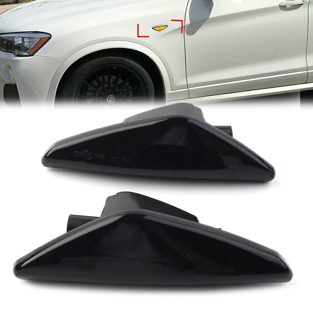 Dynamic Amber LED Side Marker Turn Signal Light Fit for BMW F25 E70 E71 X3 E72 X5 X6
